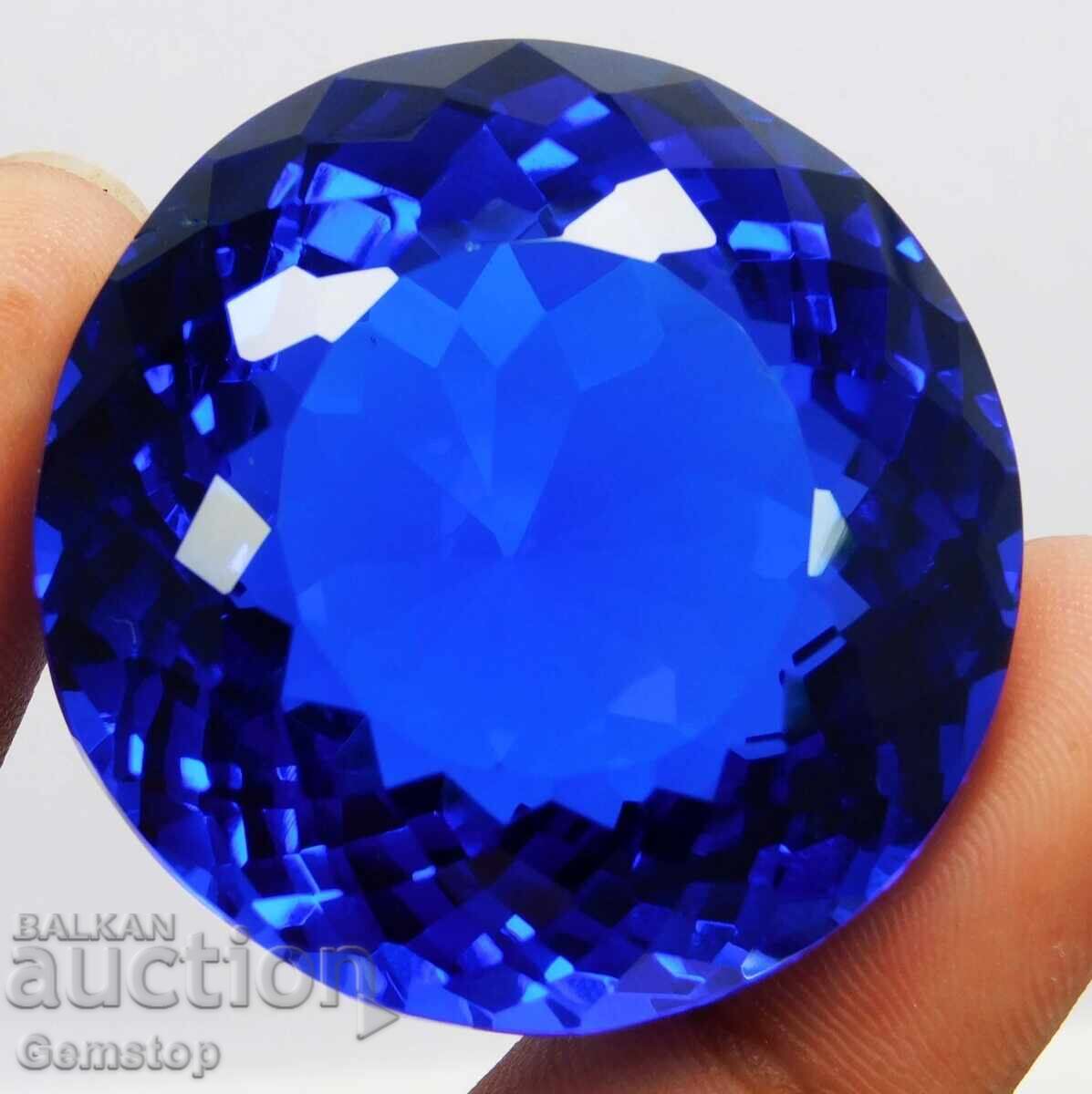 BZTs! 106.40 ct Natural Tanzanite Round Cert. OMGTL from 1st! with price € 18.00 | 35.20 BGN