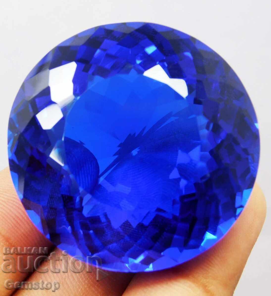 BZTs! 106.40 ct Natural Tanzanite Round Cert. OMGTL from 1st! - 5