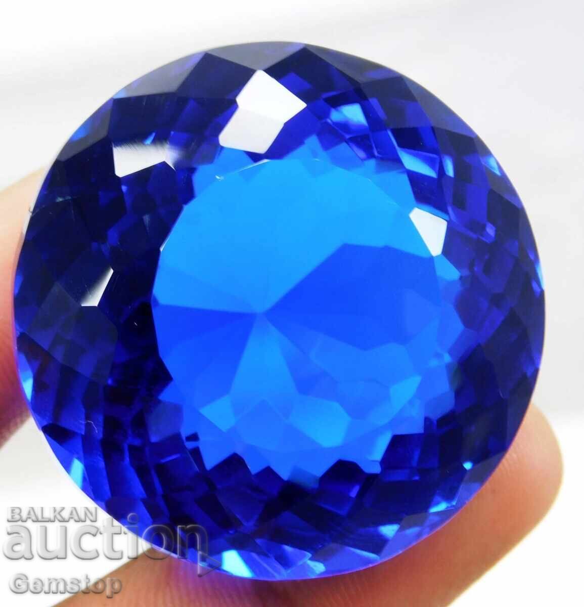 BZTs! 106.40 ct Natural Tanzanite Round Cert. OMGTL from 1st! - 6