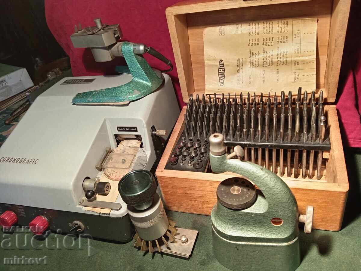 Швейцарски часовникарски зъмбалък и хронограф - 6