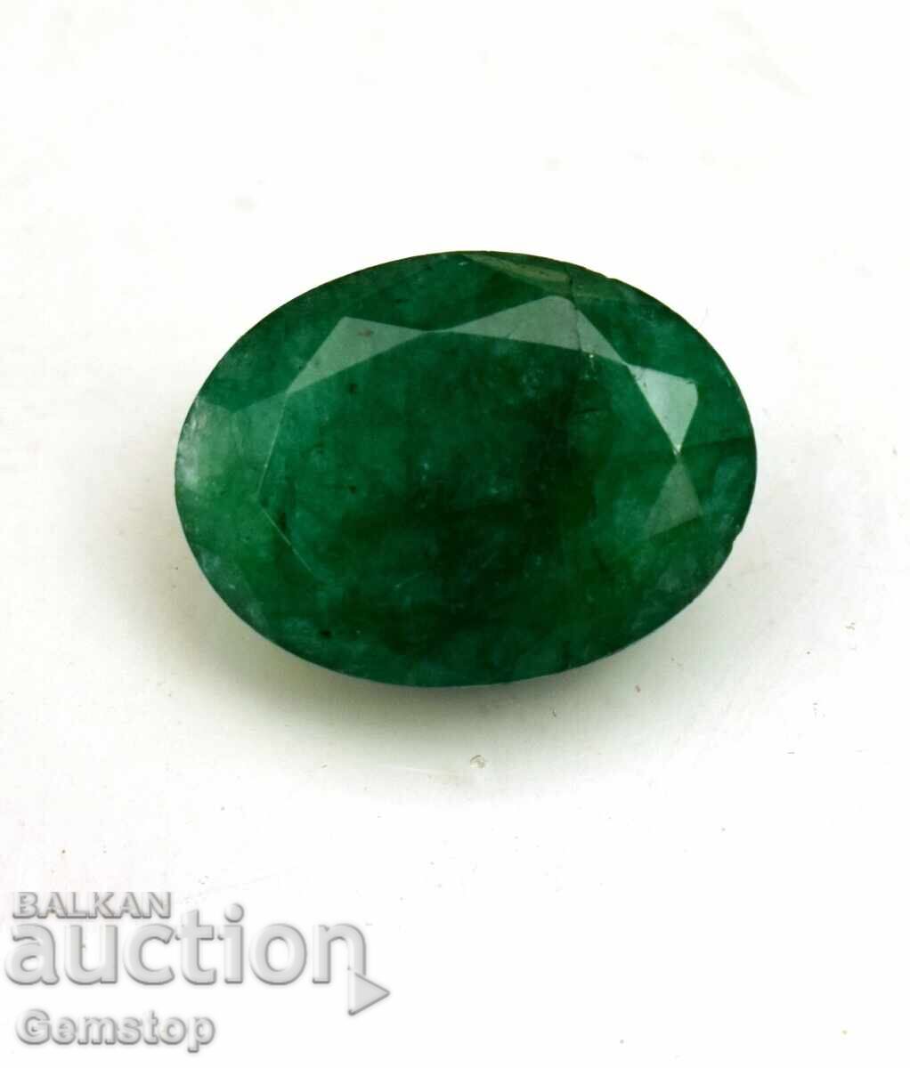 Auction  BZC! 12.30 ct Natural Emerald Oval Cert. IGL from 1st!