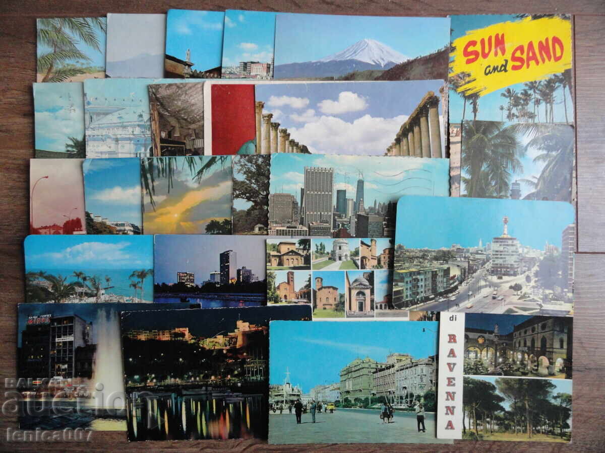 Auction  Cards from the 20th century (25 pieces)