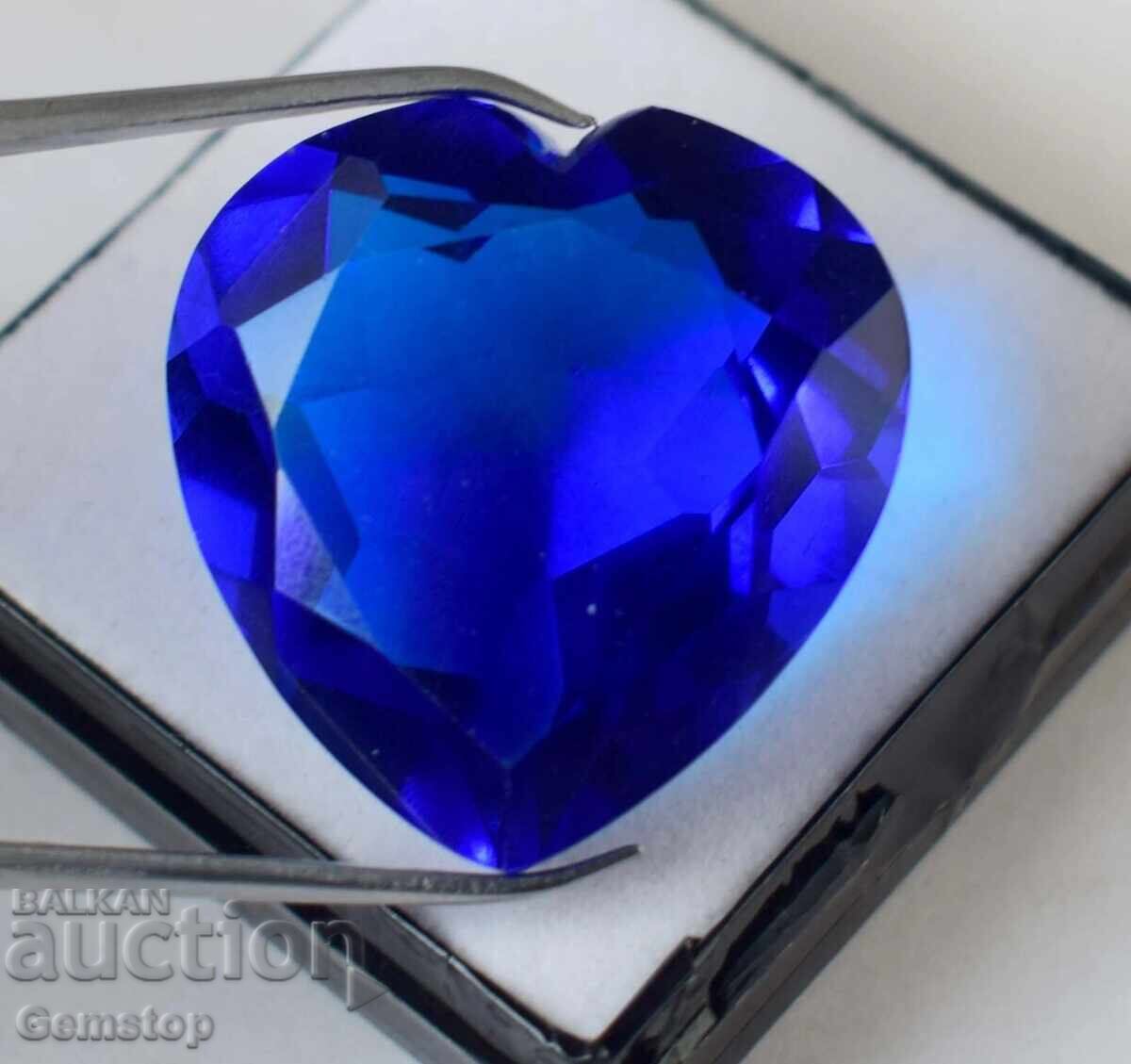 Аукцион БЗЦ! 30 к-та топаз сърце от 1ст