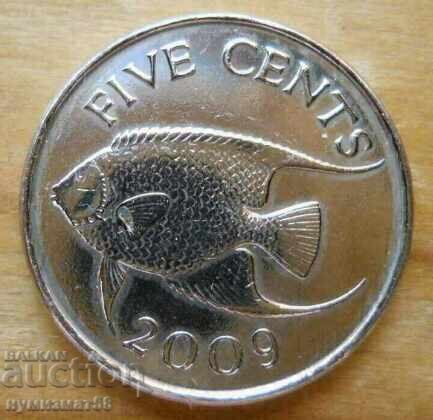 5 cents 2009 - Bermuda 5 cents 2009 - Bermuda