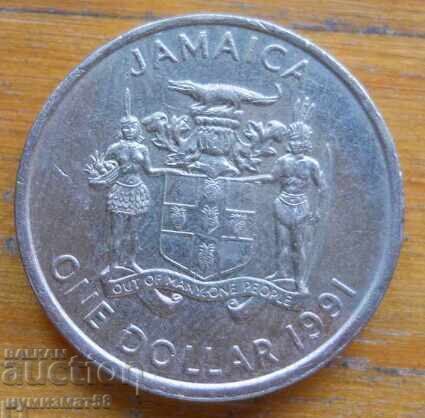 1 dolar 1991 - Jamaica