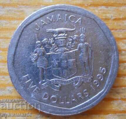 5 dollars 1995 - Jamaica 5 dollars 1995 - Jamaica