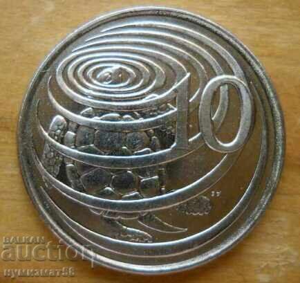 10 цента 1992 г - Кайманови острови 10 цента 1992 г - Кайманови острови