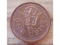 1 cent 1987 - Barbados