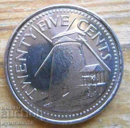 25 цента 2008 г  - Барбадос