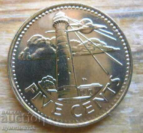 5 cenți 2012 - Barbados 5 cenți 2012 - Barbados