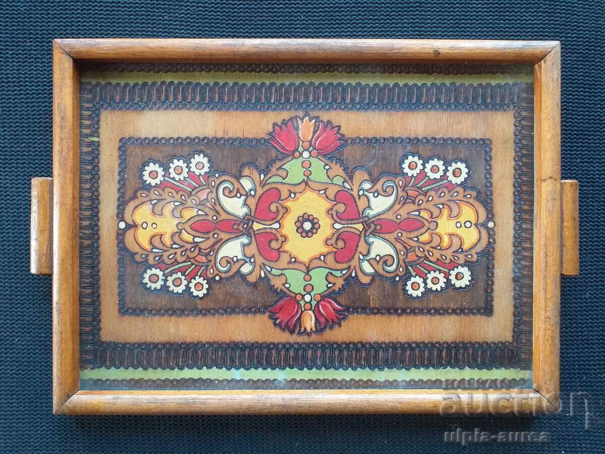 Pyrographed board Pyrographed board