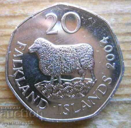 20 pence 2004 - Falkland Islands