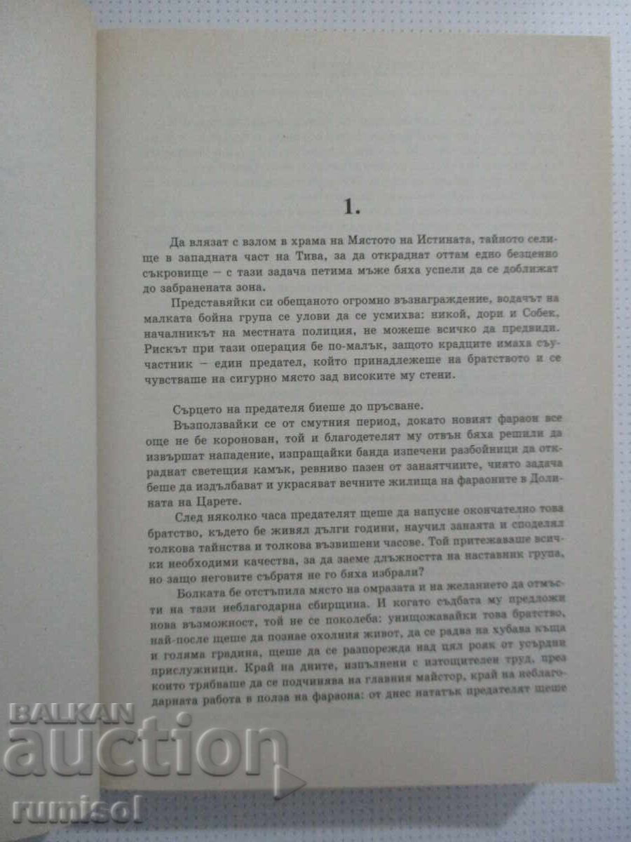 Licitație Piatra de lumină - Christian Jacq