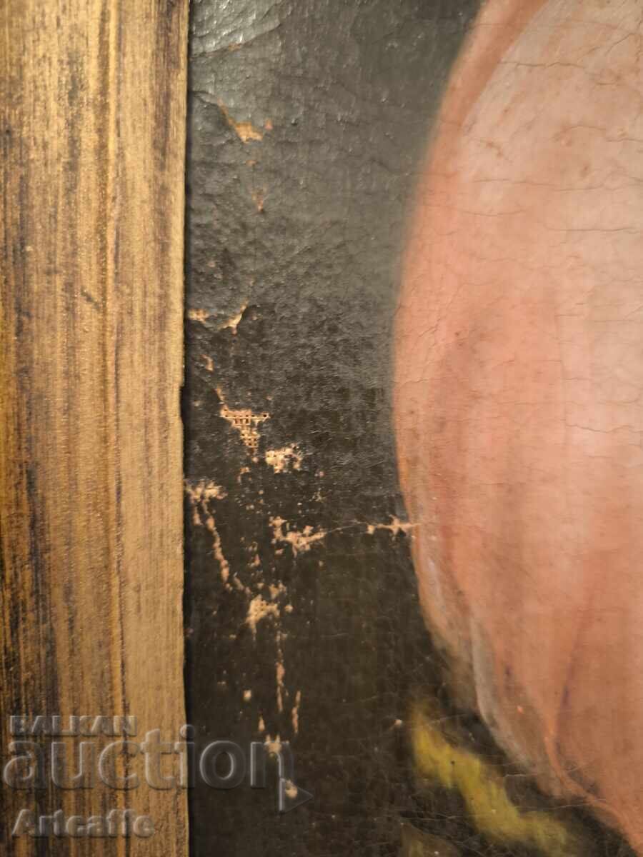 Delivery of Old religious painting - Virgin Mary with the Infant