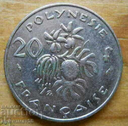20 francs 1984 - French Polynesia