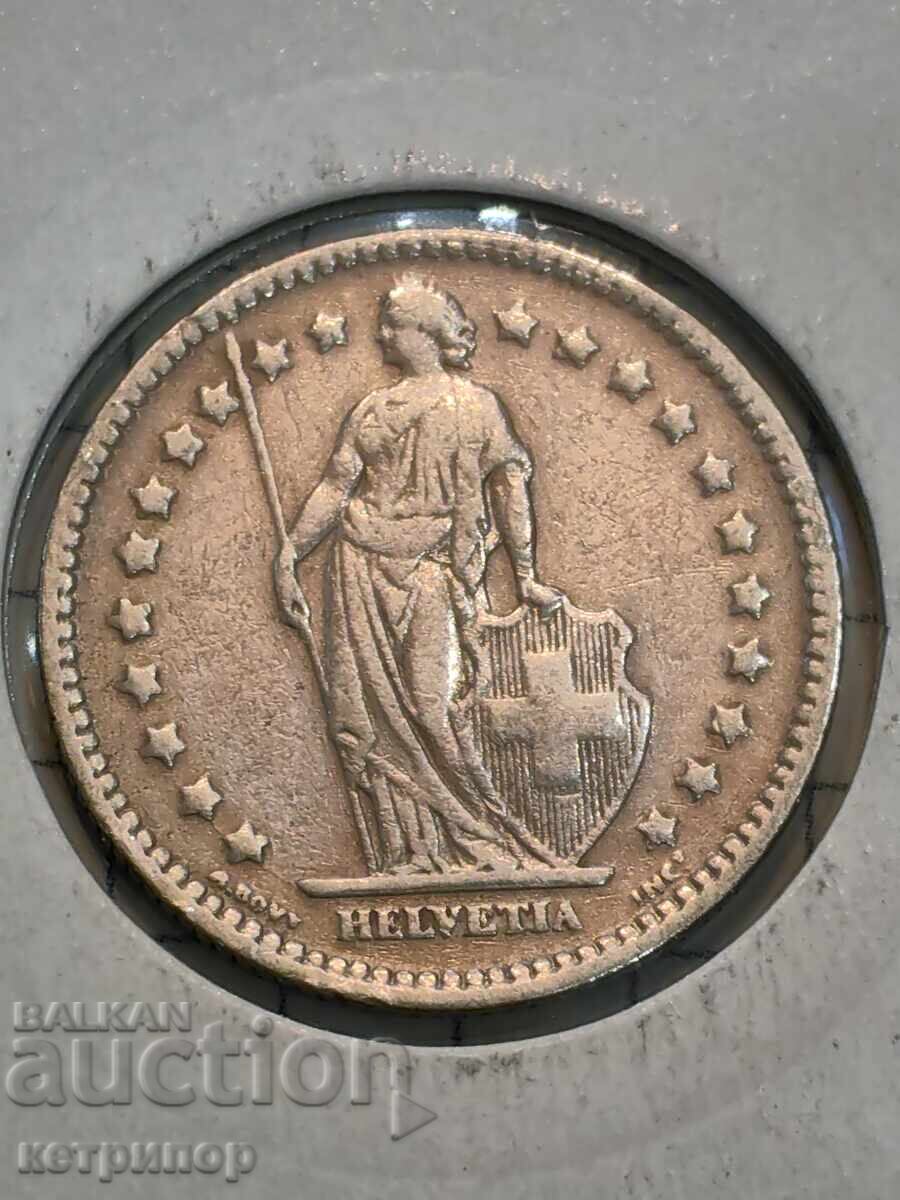 1 Swiss Franc 1914 Silver with price € 14.32 | 28.01 BGN