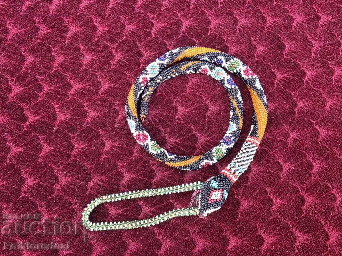 Men's snake-shaped belt for folk costume from Skopje Crna Gora - 6