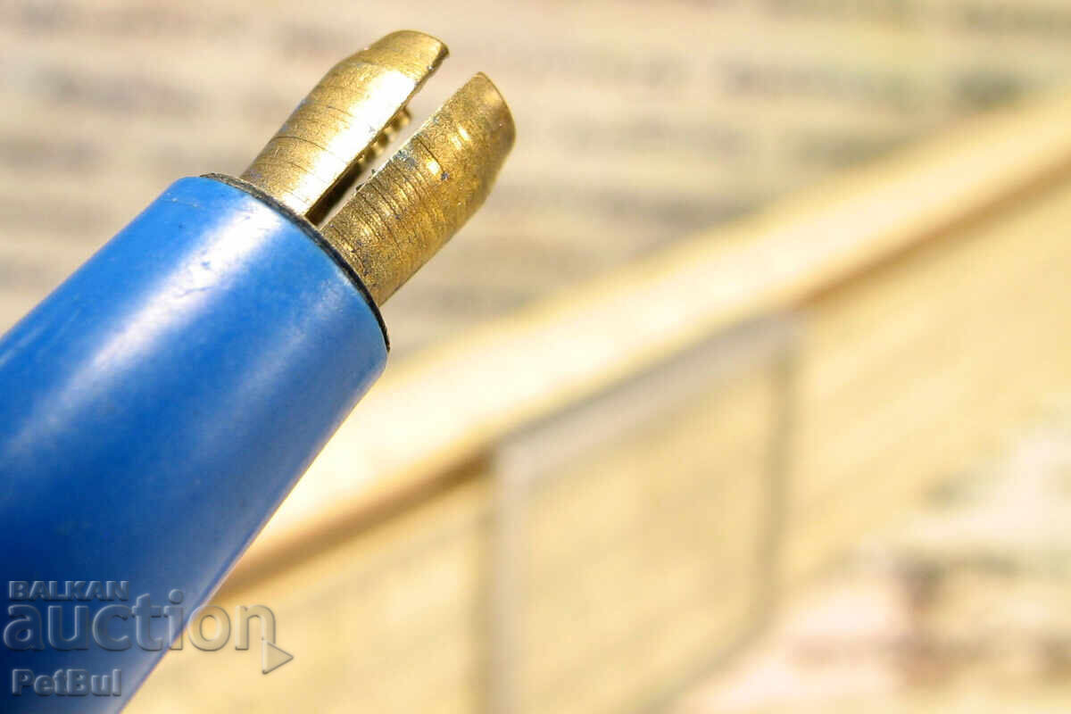 Аукцион Стар Руски Пиромолив Механичен Молив Държач Графит 1950 Син