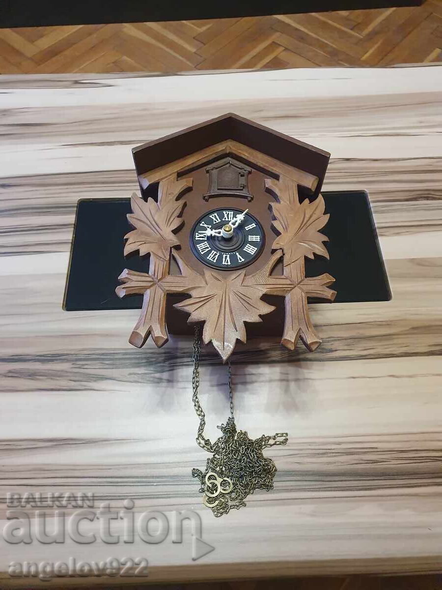 Γερμανικό ρολόι τοίχου με κούκο!!! με τιμή € 0.01 | 0.02 BGN Γερμανικό ρολόι τοίχου με κούκο!!! με τιμή € 0.01 | 0.02 BGN