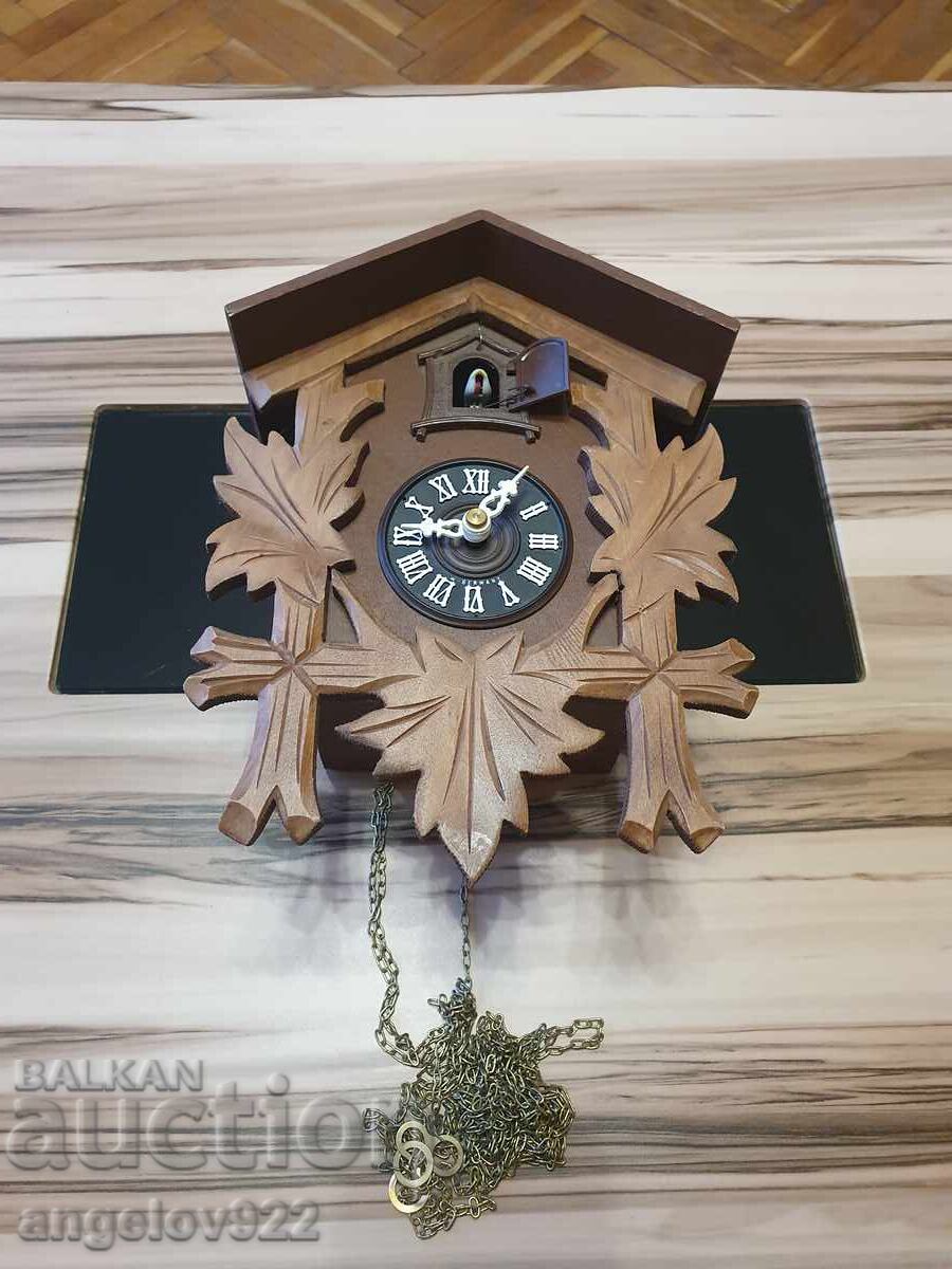Γερμανικό ρολόι τοίχου με κούκο!!! Γερμανικό ρολόι τοίχου με κούκο!!!