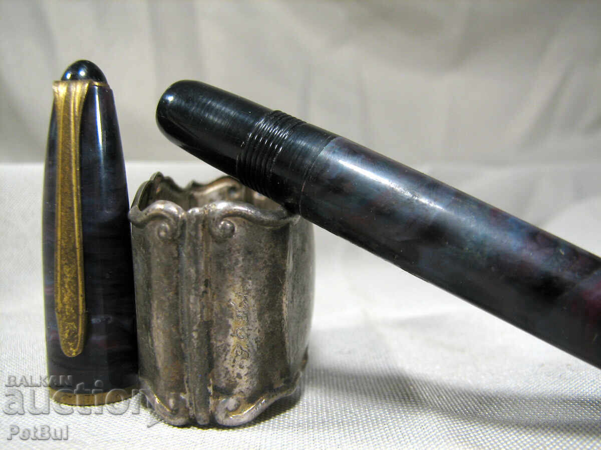 Рядка Стара Писалка 'Четка' Виолетов Мрамор 1930те с цена € 25.00 | 48.90 лв.