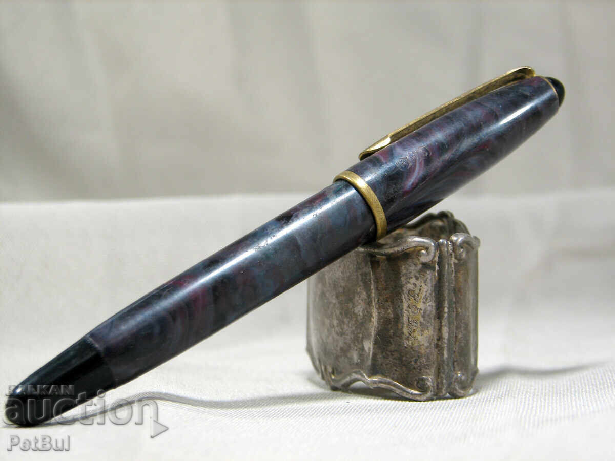 Рядка Стара Писалка 'Четка' Виолетов Мрамор 1930те - 5