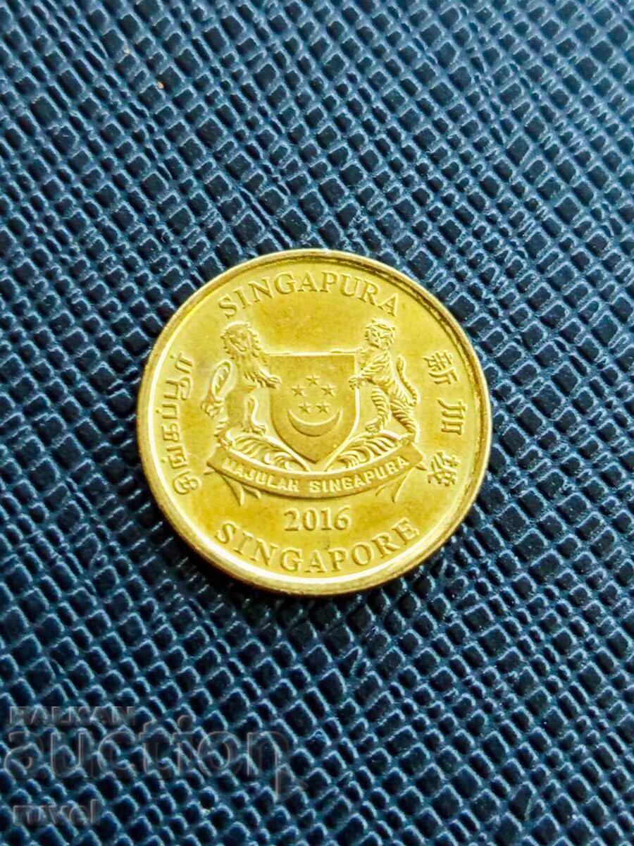 Σιγκαπούρη 5 σεντς, 2016 με τιμή € 0.30 | 0.59 BGN