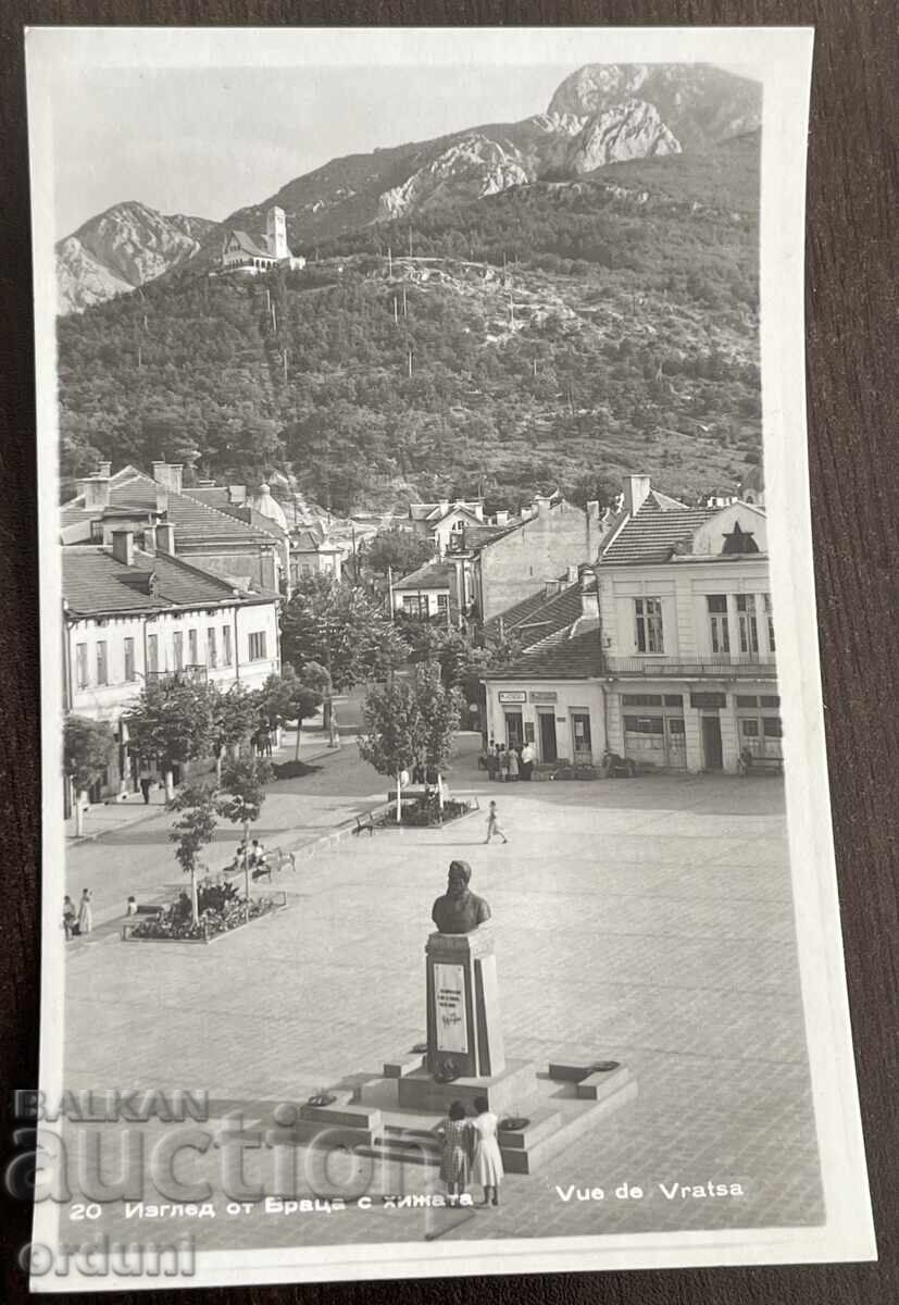 5228 Bulgaria postcard city Vratsa hut of the city 50s