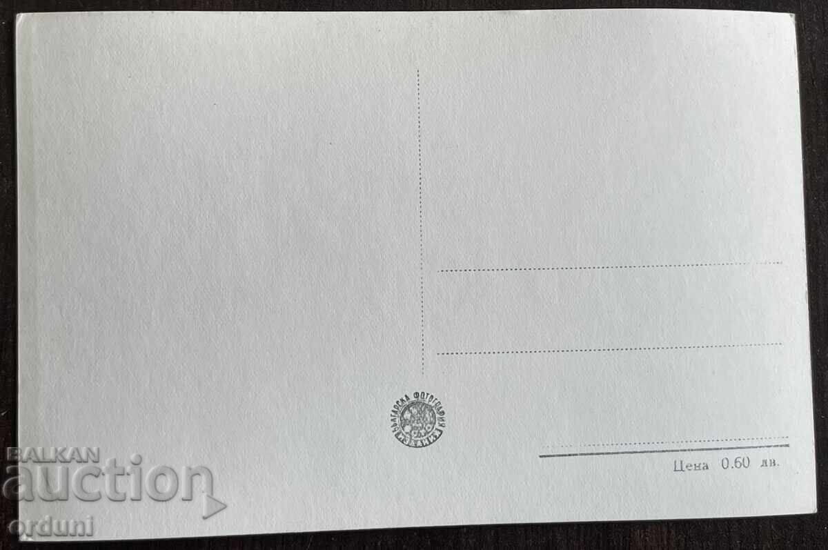 Auction  5245 Bulgaria postcard city Lovech the bridge over the Osam River 50s