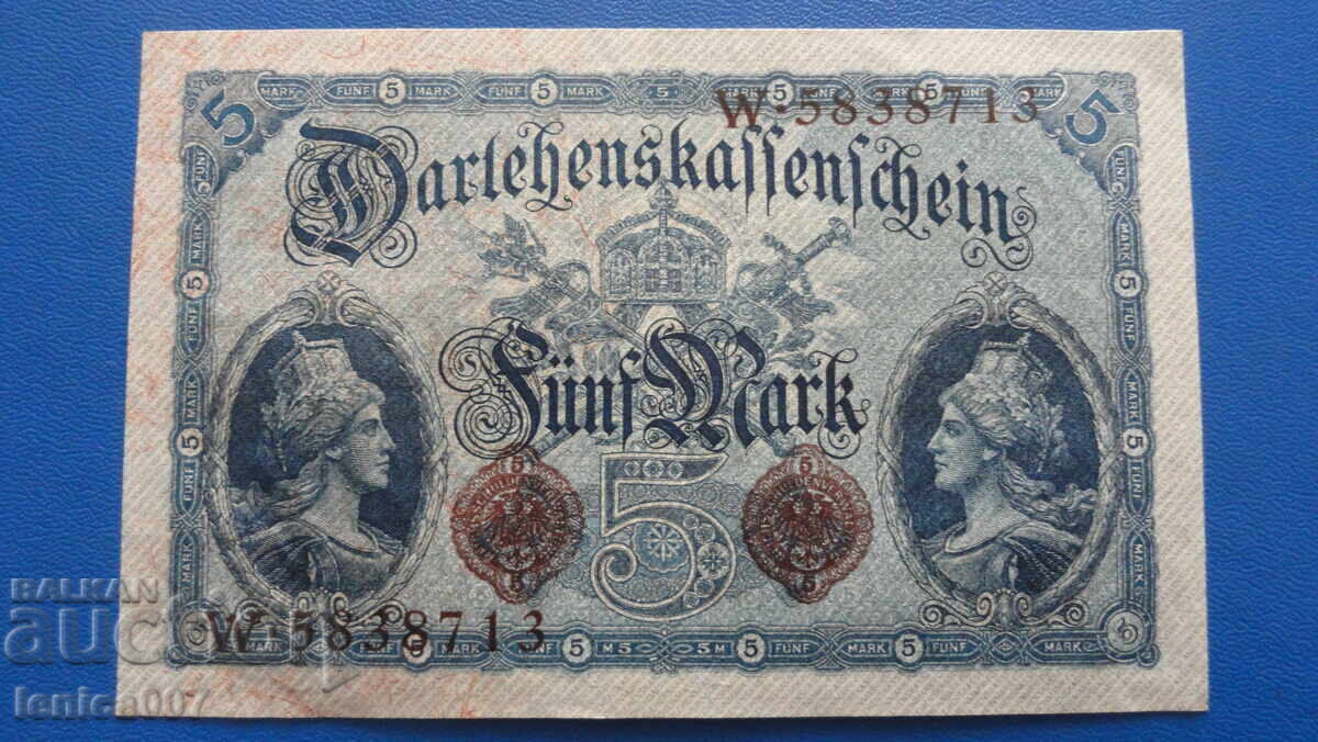 Germania 1914 - 5 mărci UNC - 5