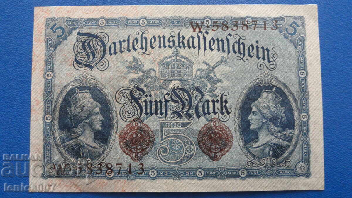 Germania 1914 - 5 mărci UNC