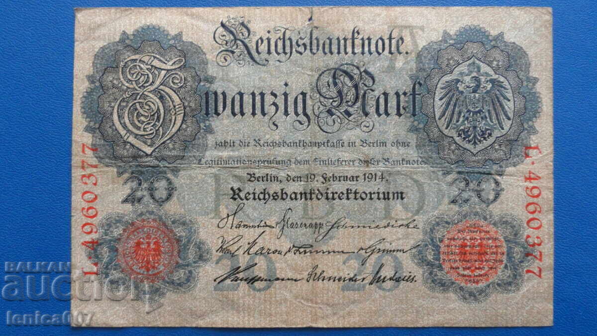 Germania 1914 - 20 mărci - 5 Germania 1914 - 20 mărci - 5