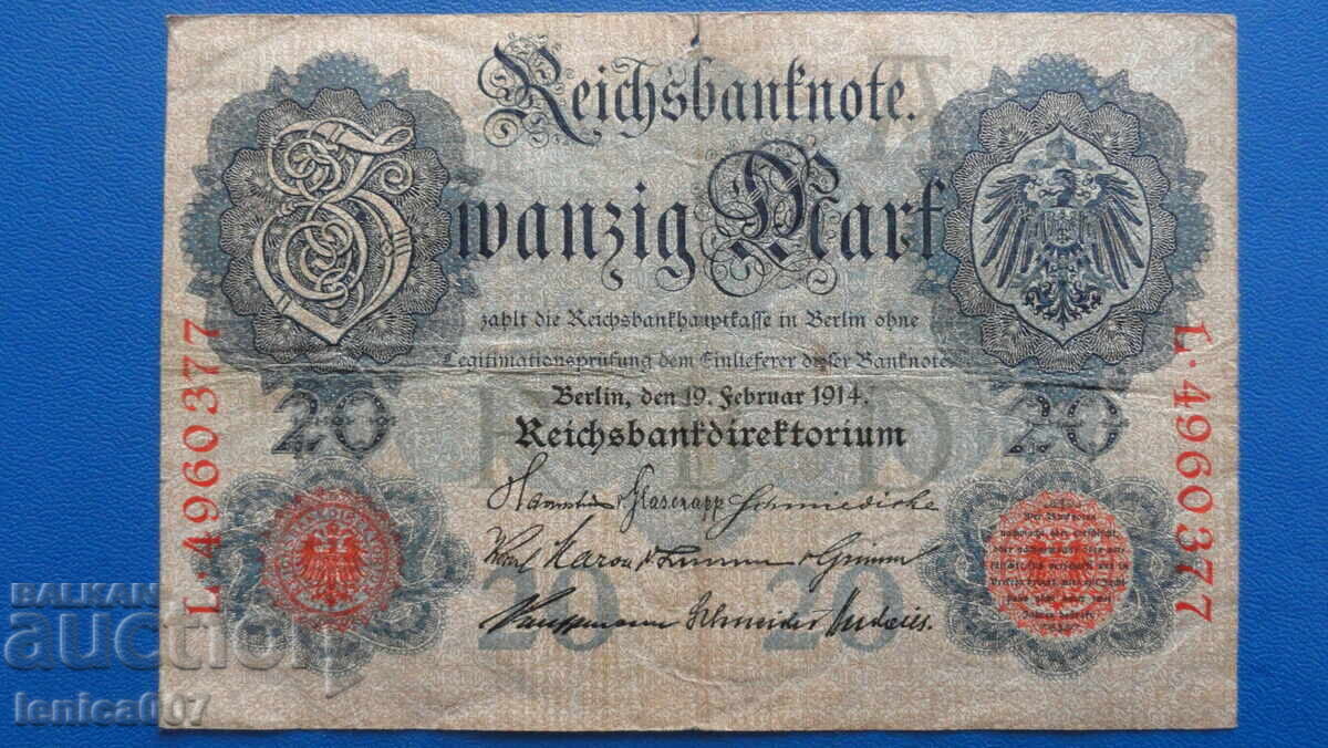 Germania 1914 - 20 mărci Germania 1914 - 20 mărci
