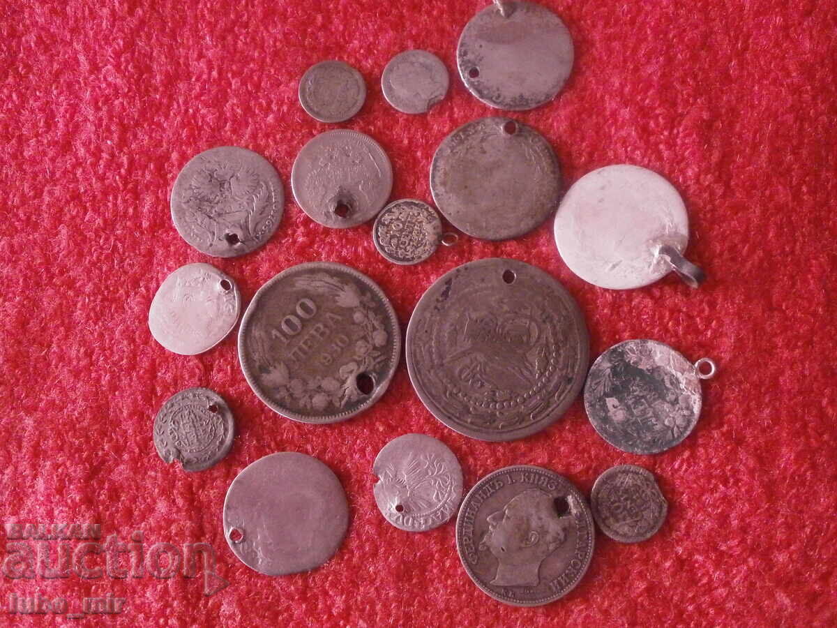 LOT MONEDE DE ARGINT PENTRU BIJUTERII cu preț € 63.00 | 123.22 BGN