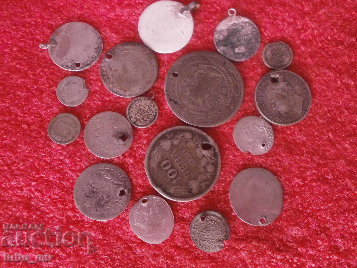 Licitație LOT MONEDE DE ARGINT PENTRU BIJUTERII