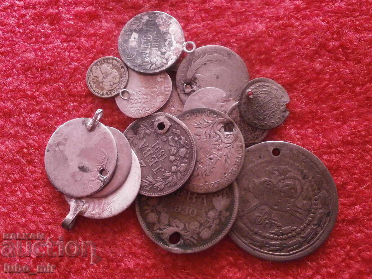 Livrarea LOT MONEDE DE ARGINT PENTRU BIJUTERII