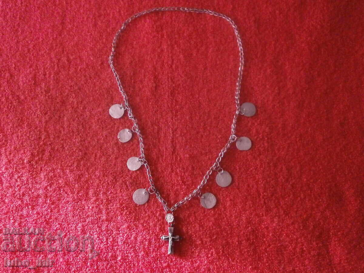 SILVER JEWELRY FOR TRADITIONAL COSTUME - REVIVAL CROSS-COINS