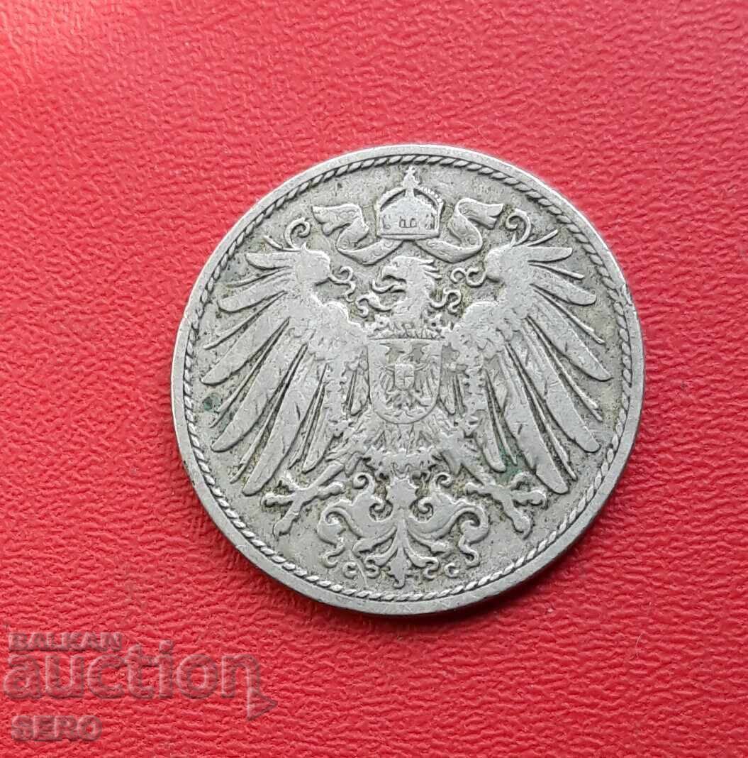 Germania-10 pfennig 1899 G-Karlsruhe cu preț € 2.05 | 4.01 BGN