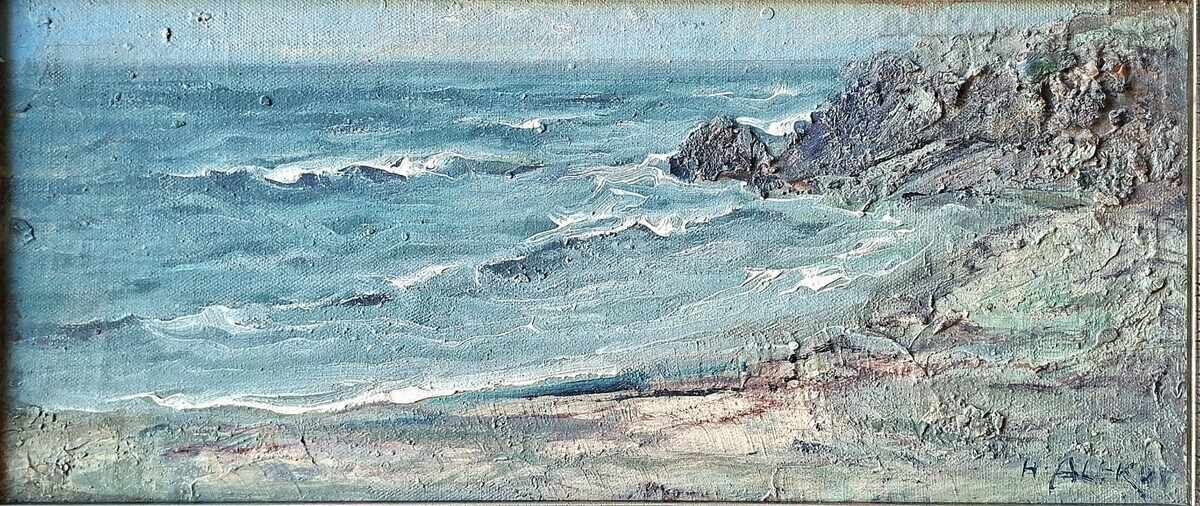 Πίνακας, θάλασσα, ζωγρ. Ν. Αλέκοφ (1922-2002) με τιμή € 613.55 | 1200.00 BGN
