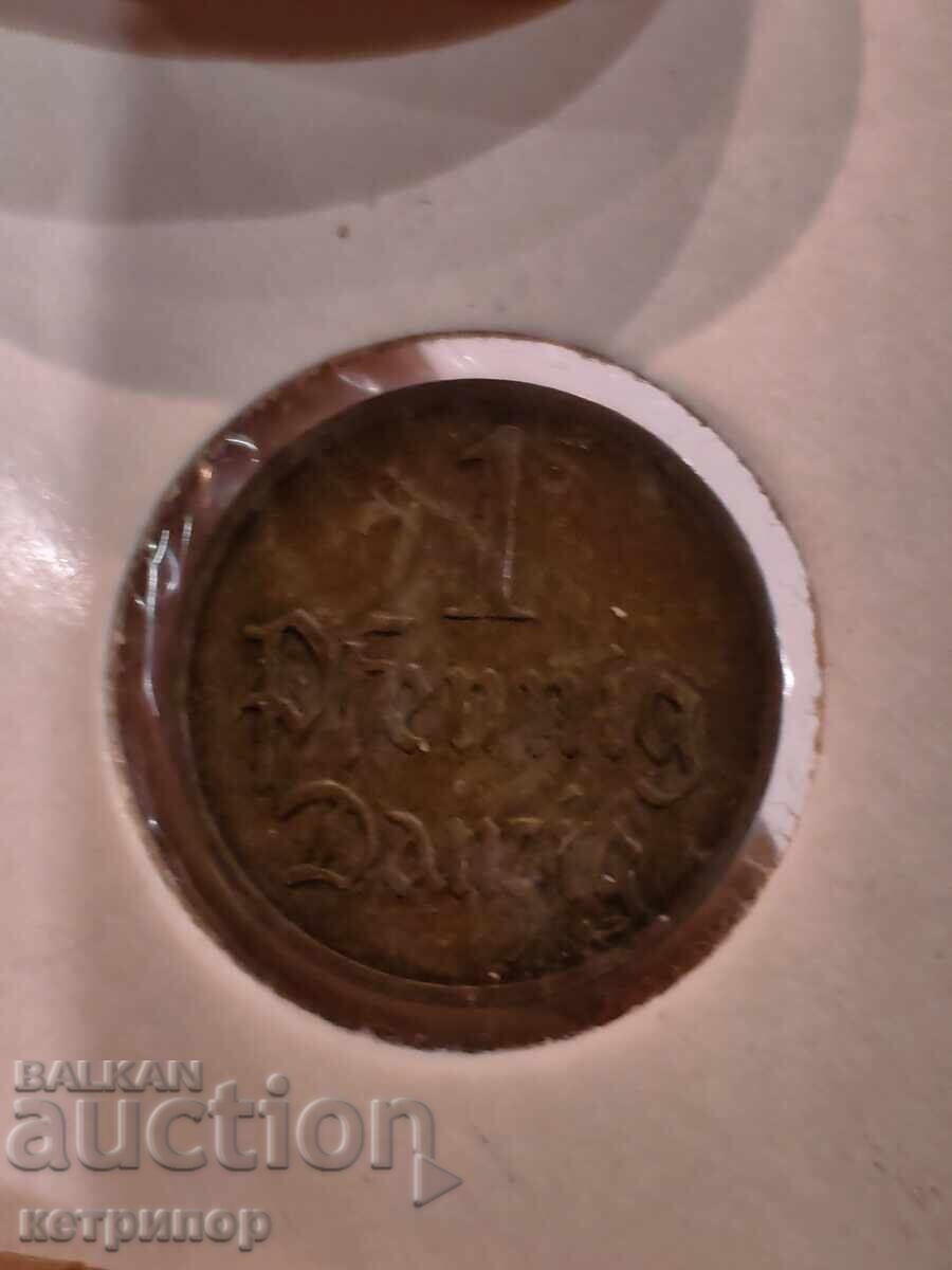1 πφένιγκ Ντάντσιγκ 1926 μ.χ. χαλκός