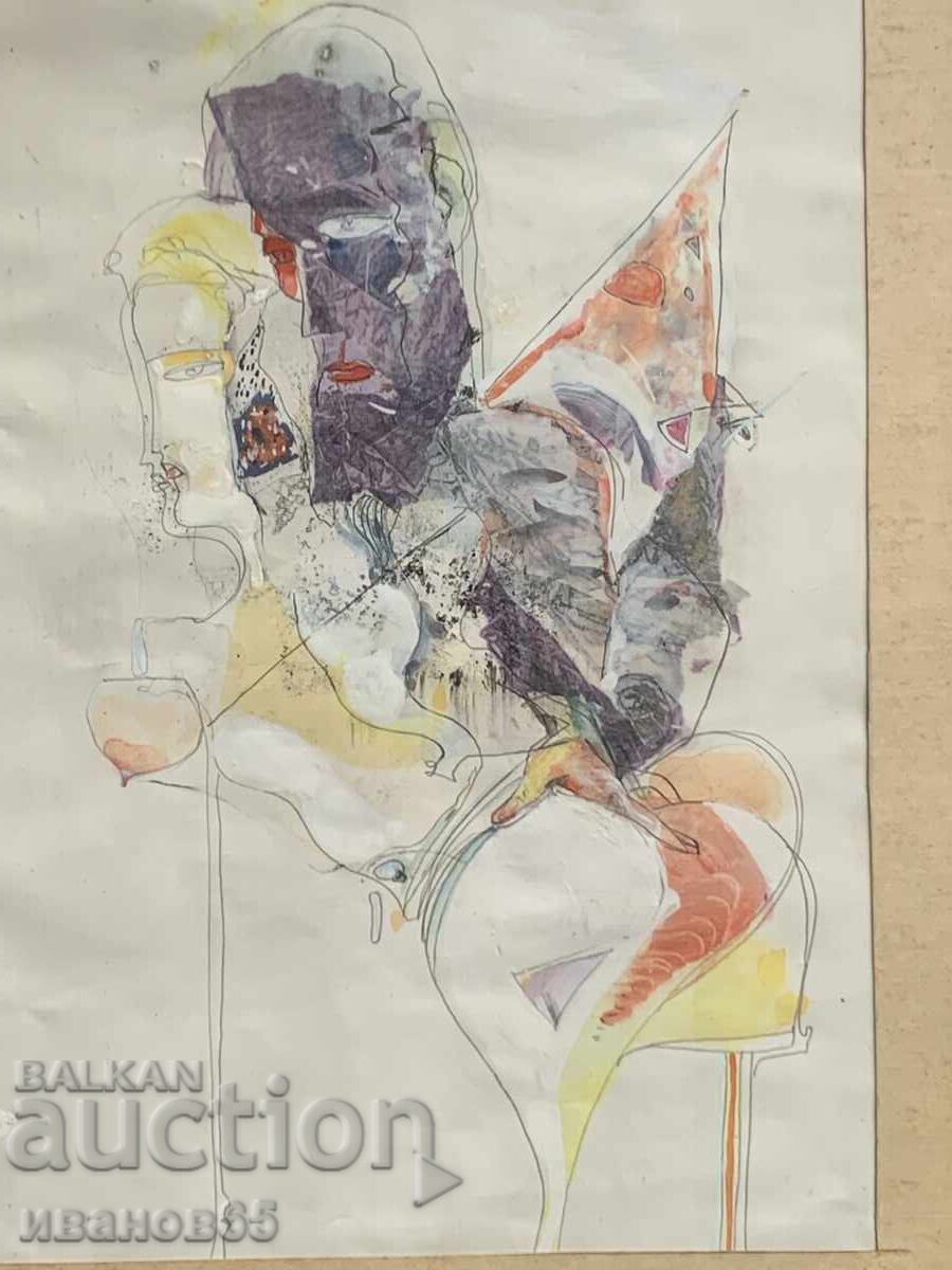 Аукцион картина , Прегръдка 1 , от Атанас Нацев