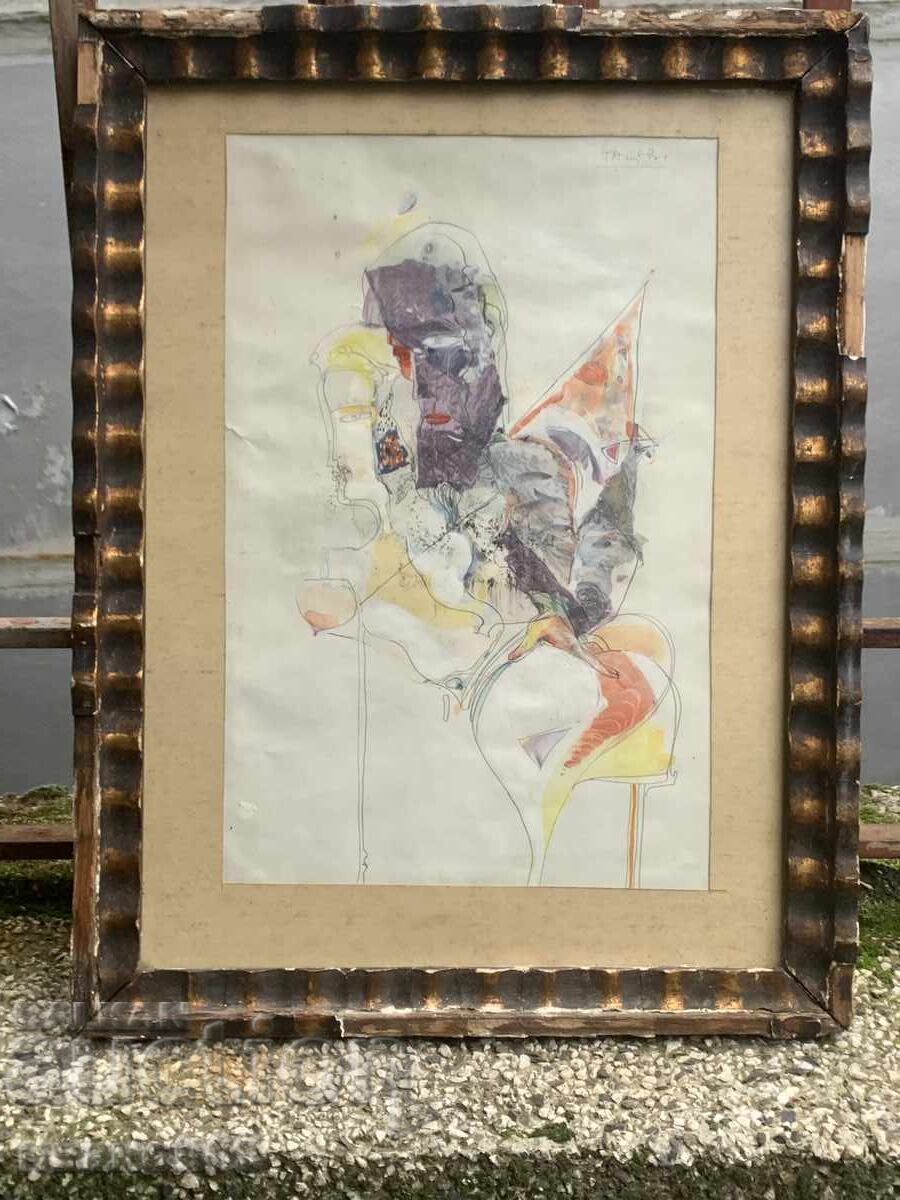 картина , Прегръдка 1 , от Атанас Нацев