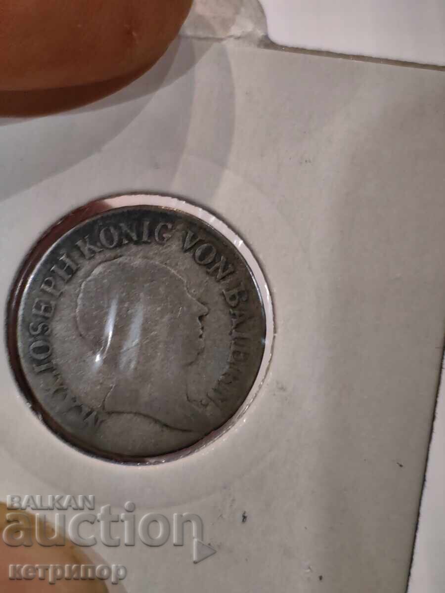 6 кройцера БаденГермания 1813 г сребърна с цена 18.00 лв. | € 9.20