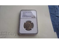 Coin - 50lv. / Fifty Leva 1943 - NGC - * - MS63