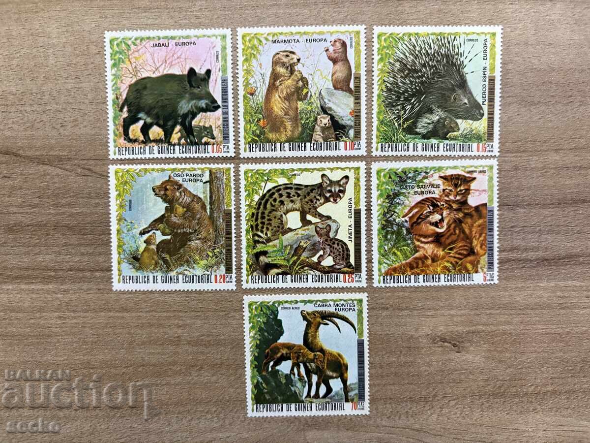 Equatorial Guinea - European Fauna (1976) MNH