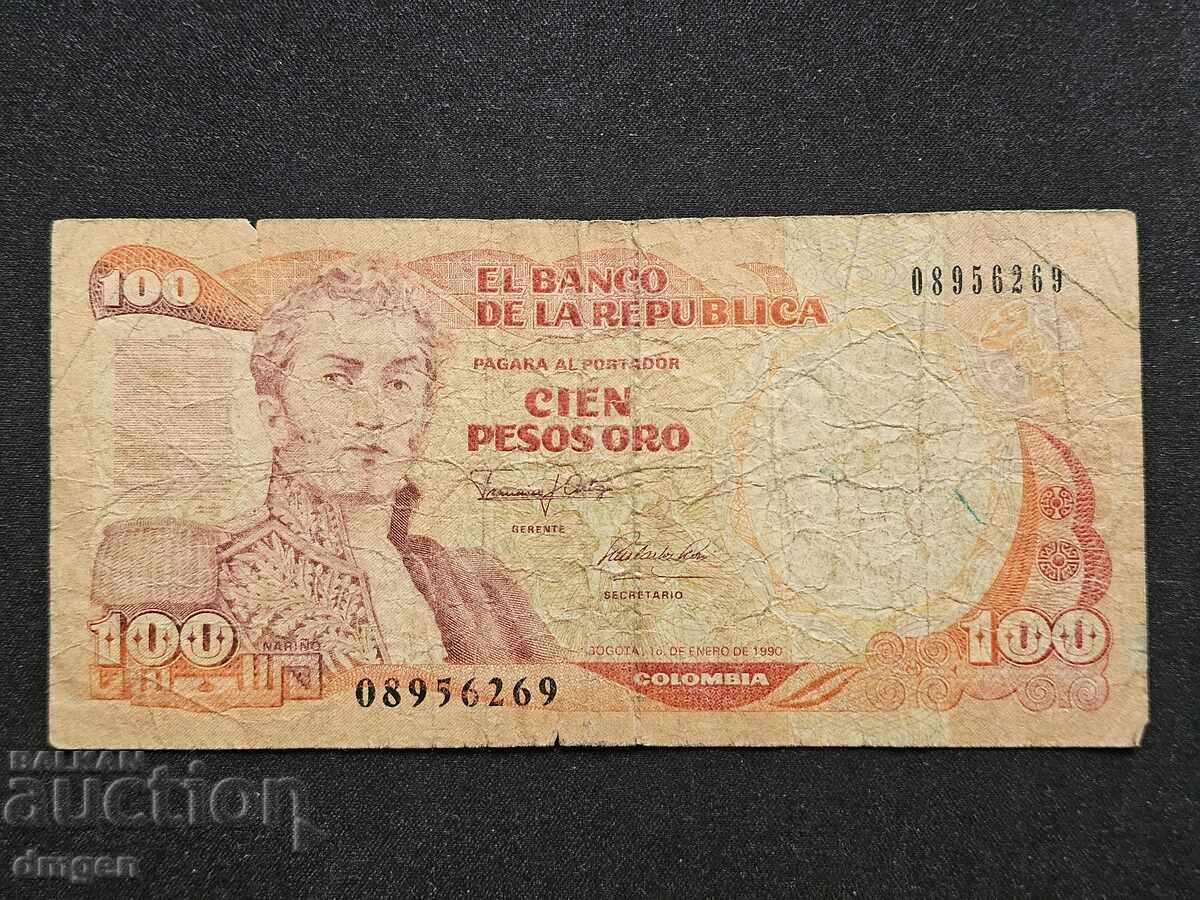 100 Pesos Colombia 1990