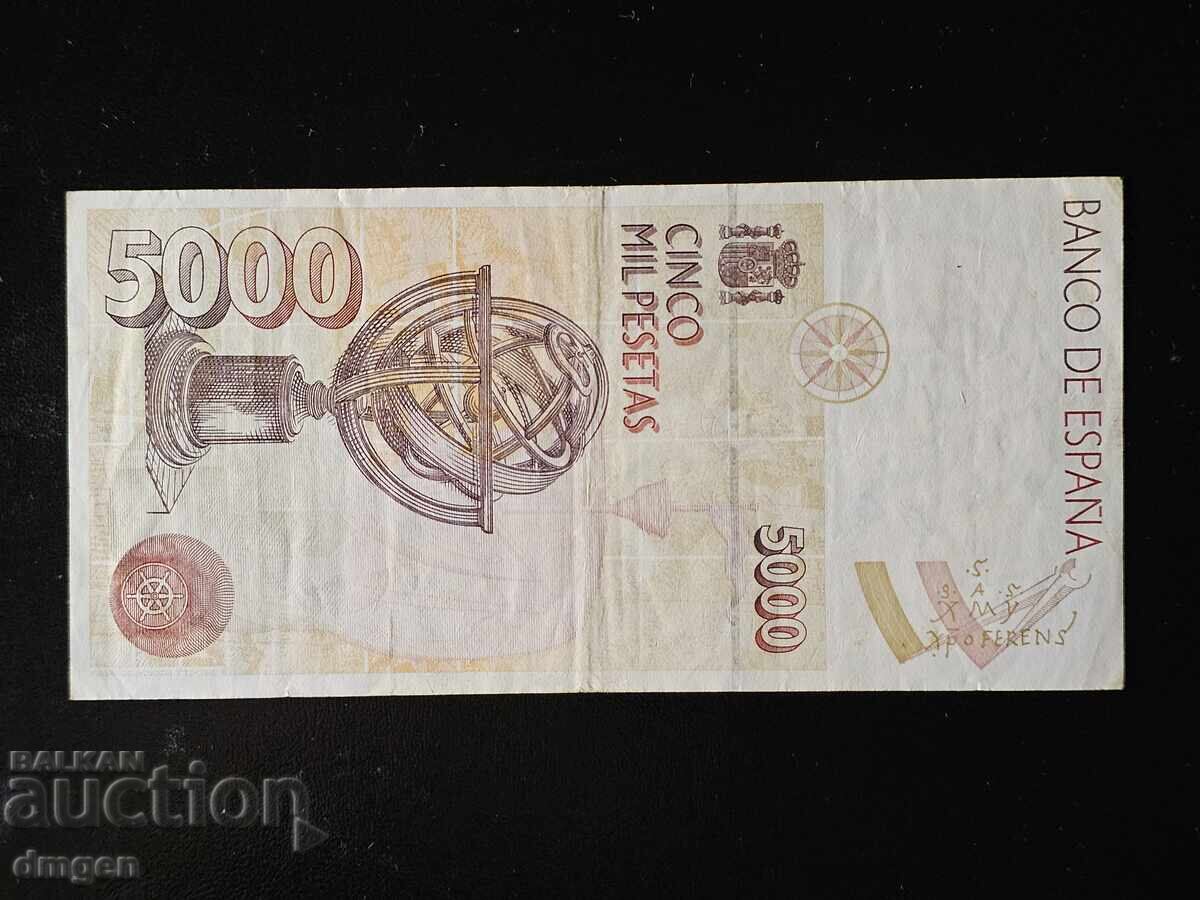 5000 pesetas Spania 1992 cu preț € 16.87 | 32.99 BGN