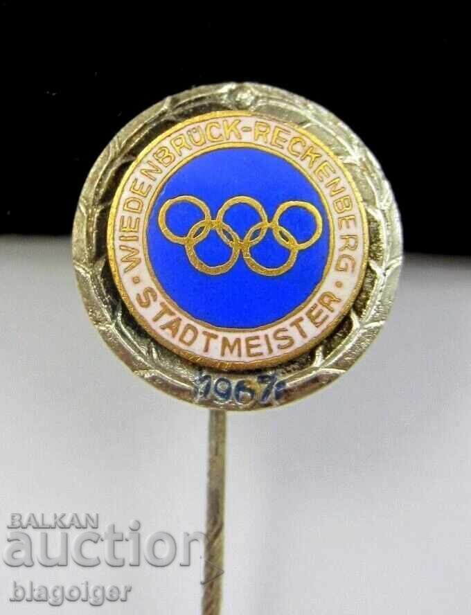 Old Olympic Badge 1967 - Germany - Enamel with price € 8.18 | 16.00 BGN