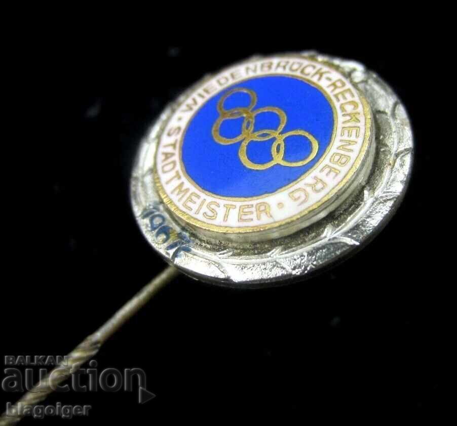 Auction  Old Olympic Badge 1967 - Germany - Enamel