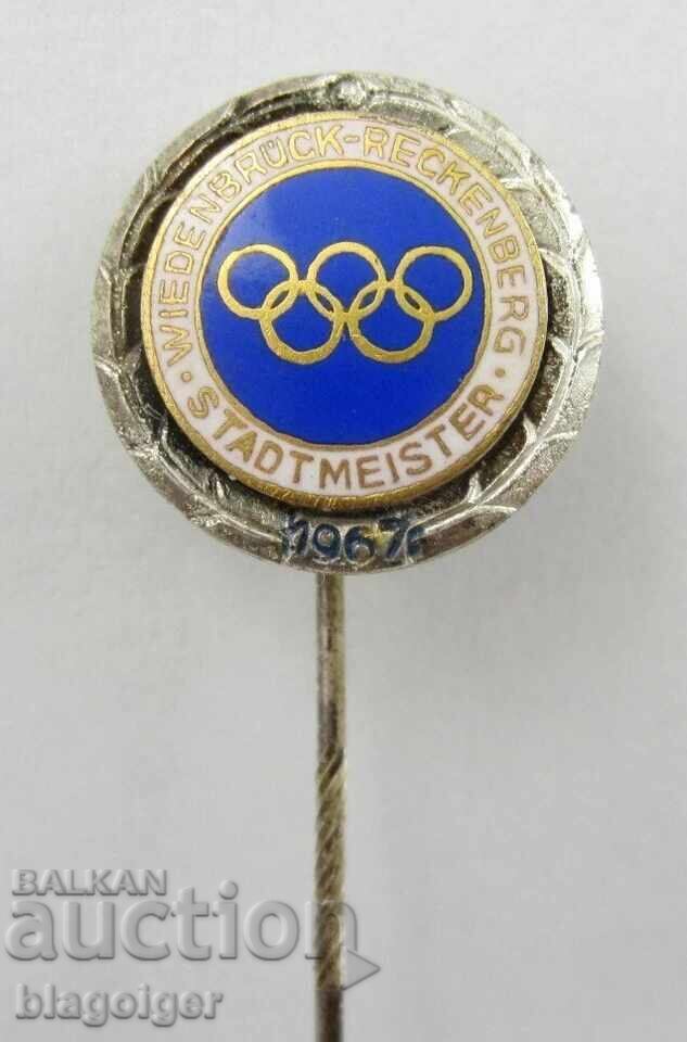 Old Olympic Badge 1967 - Germany - Enamel - 5